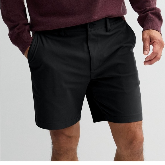 Kenneth Cole Awearness Size 42 Slim Fit Black Shorts With Size Zipper Pocket - Picture 1 of 4